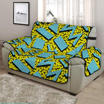 Retro Funky Pattern Print Half Sofa Protector