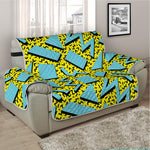 Retro Funky Pattern Print Half Sofa Protector