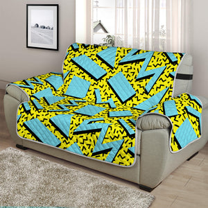 Retro Funky Pattern Print Half Sofa Protector