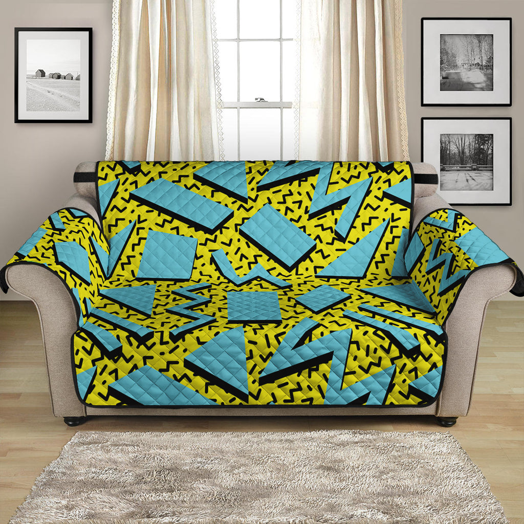 Retro Funky Pattern Print Loveseat Protector