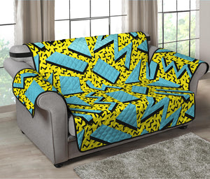 Retro Funky Pattern Print Loveseat Protector