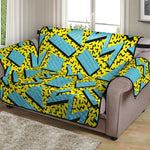 Retro Funky Pattern Print Loveseat Protector