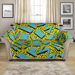 Retro Funky Pattern Print Loveseat Protector