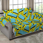 Retro Funky Pattern Print Loveseat Protector