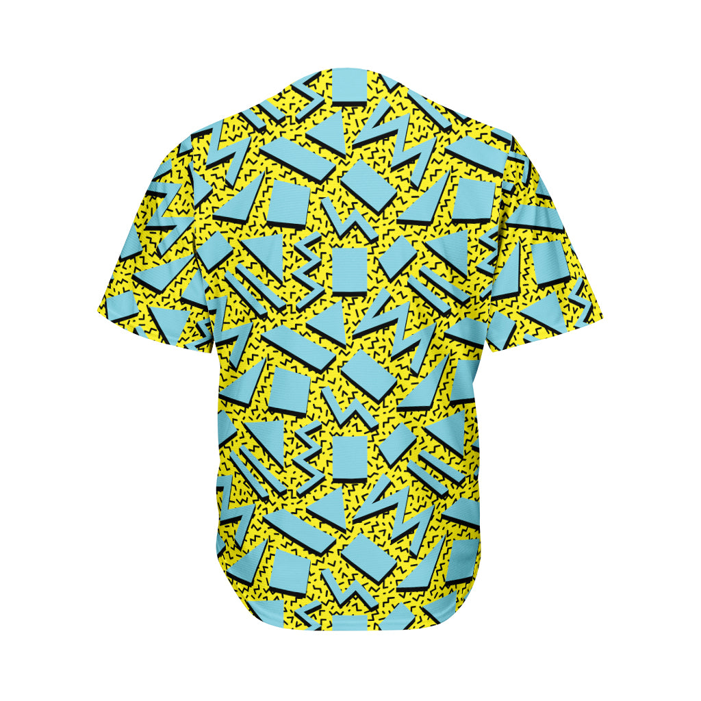 Retro Funky Pattern Print Men's Baseball Jersey