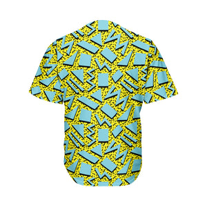 Retro Funky Pattern Print Men's Baseball Jersey