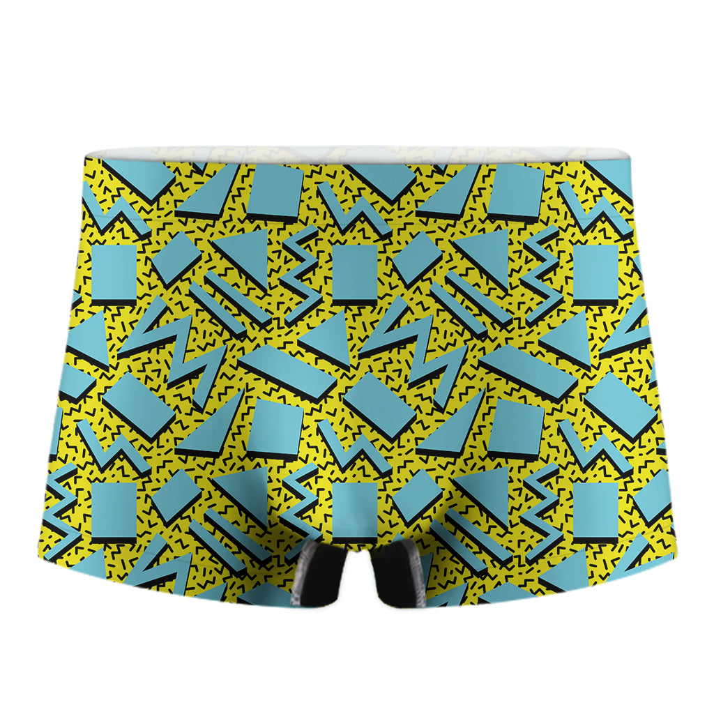 Retro Funky Pattern Print Men's Boxer Briefs