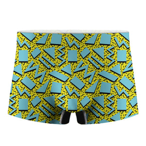 Retro Funky Pattern Print Men's Boxer Briefs