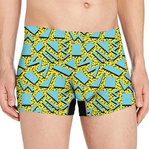 Retro Funky Pattern Print Men's Boxer Briefs