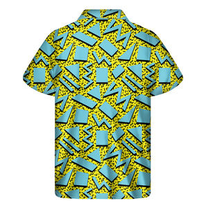 Retro Funky Pattern Print Men's Short Sleeve Shirt