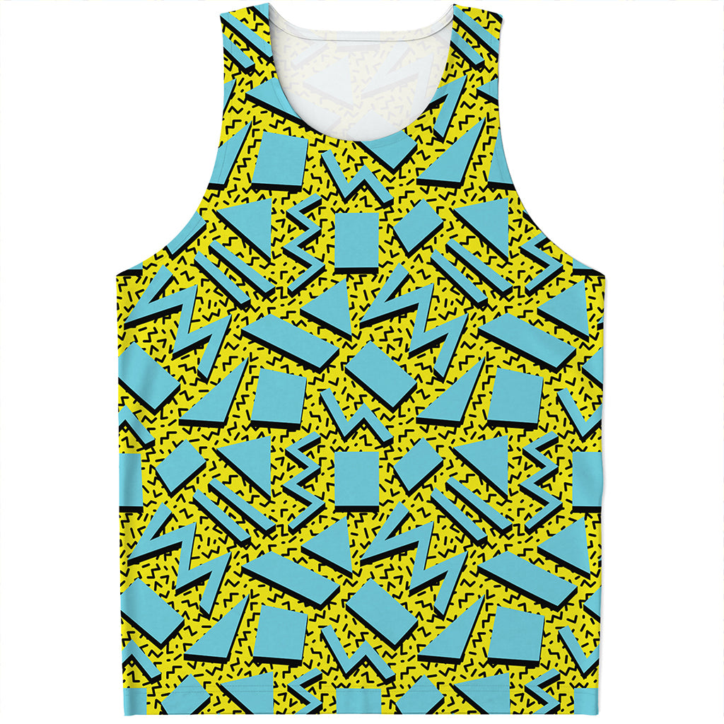 Retro Funky Pattern Print Men's Tank Top