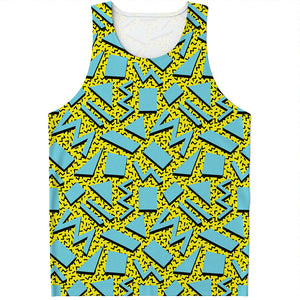 Retro Funky Pattern Print Men's Tank Top