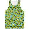 Retro Funky Pattern Print Men's Tank Top