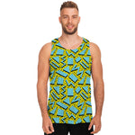 Retro Funky Pattern Print Men's Tank Top