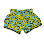 Retro Funky Pattern Print Muay Thai Boxing Shorts