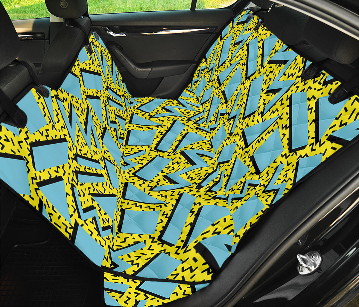 Retro Funky Pattern Print Pet Car Back Seat Cover