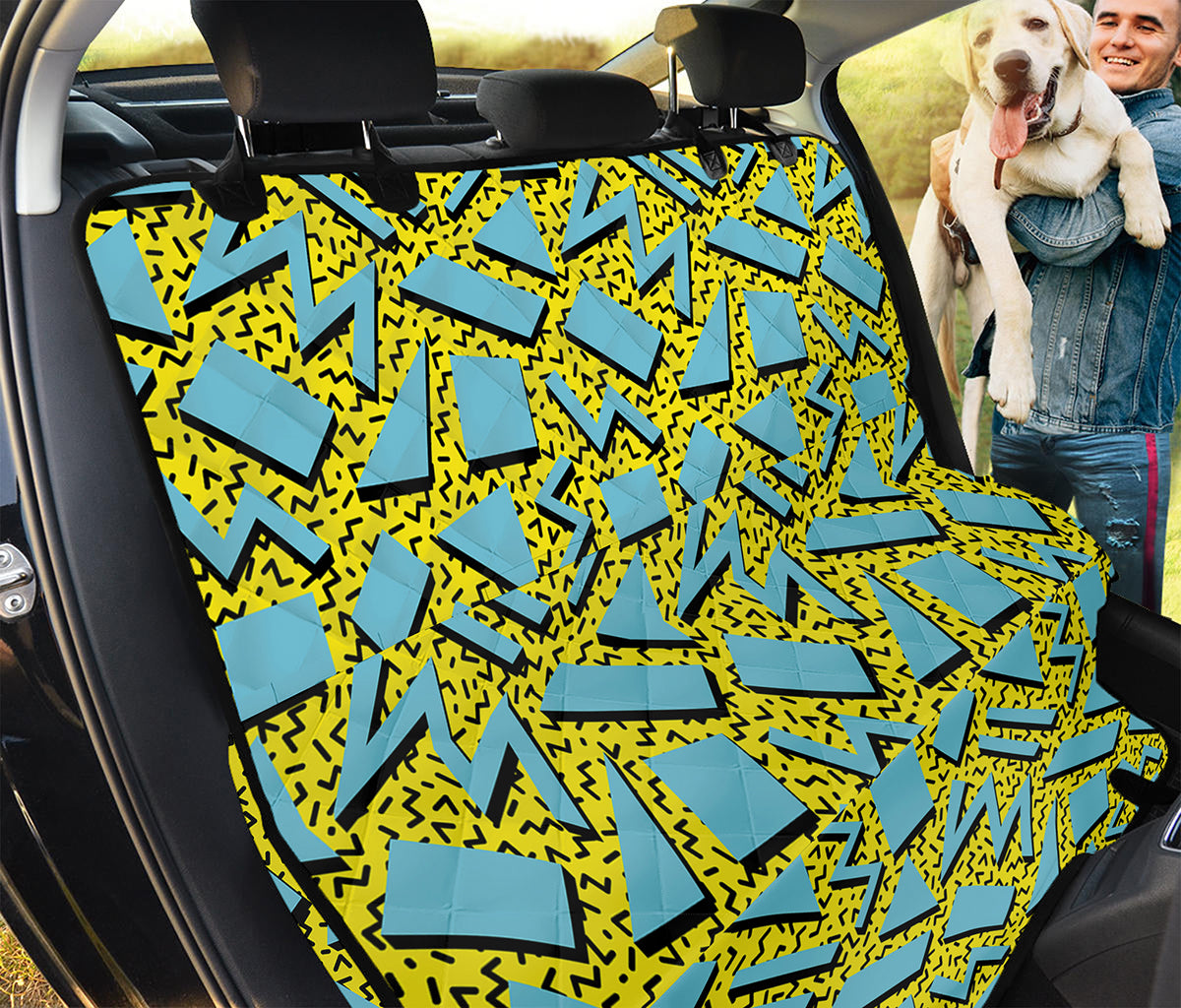 Retro Funky Pattern Print Pet Car Back Seat Cover