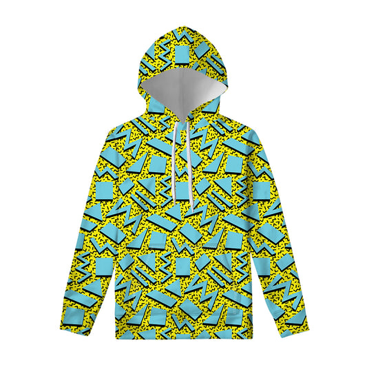 Retro Funky Pattern Print Pullover Hoodie