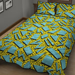 Retro Funky Pattern Print Quilt Bed Set