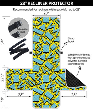 Retro Funky Pattern Print Recliner Protector