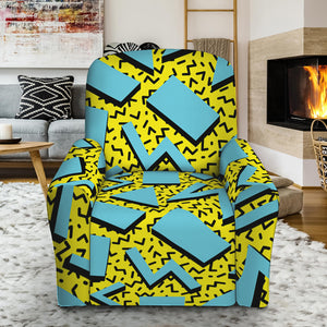 Retro Funky Pattern Print Recliner Slipcover