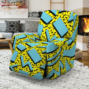 Retro Funky Pattern Print Recliner Slipcover