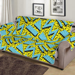 Retro Funky Pattern Print Sofa Protector