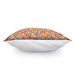 Retro Geometric Rounded Square Print Pillow Cover