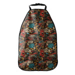 Retro Graffiti Pattern Print Car Seat Organizers