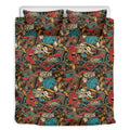 Retro Graffiti Pattern Print Duvet Cover Bedding Set