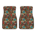 Retro Graffiti Pattern Print Front Car Floor Mats