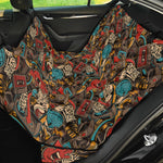 Retro Graffiti Pattern Print Pet Car Back Seat Cover