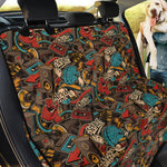 Retro Graffiti Pattern Print Pet Car Back Seat Cover