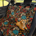 Retro Graffiti Pattern Print Pet Car Back Seat Cover