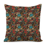 Retro Graffiti Pattern Print Pillow Cover