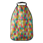 Retro Harlequin Pattern Print Car Seat Organizers