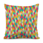 Retro Harlequin Pattern Print Pillow Cover
