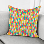 Retro Harlequin Pattern Print Pillow Cover