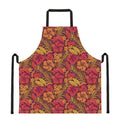Retro Hawaiian Tropical Floral Print Apron