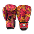 Retro Hawaiian Tropical Floral Print Boxing Gloves