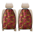 Retro Hawaiian Tropical Floral Print Car Seat Organizers