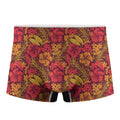 Retro Hawaiian Tropical Floral Print Men's Boxer Briefs