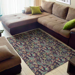 Retro Indian Paisley Pattern Print Area Rug