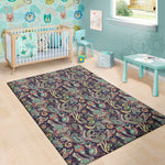 Retro Indian Paisley Pattern Print Area Rug