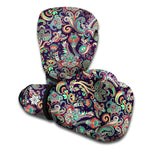 Retro Indian Paisley Pattern Print Boxing Gloves