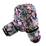 Retro Indian Paisley Pattern Print Boxing Gloves