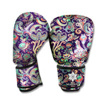 Retro Indian Paisley Pattern Print Boxing Gloves