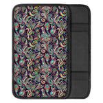 Retro Indian Paisley Pattern Print Car Center Console Cover