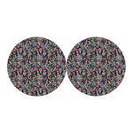 Retro Indian Paisley Pattern Print Car Coasters