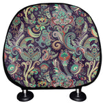 Retro Indian Paisley Pattern Print Car Headrest Covers